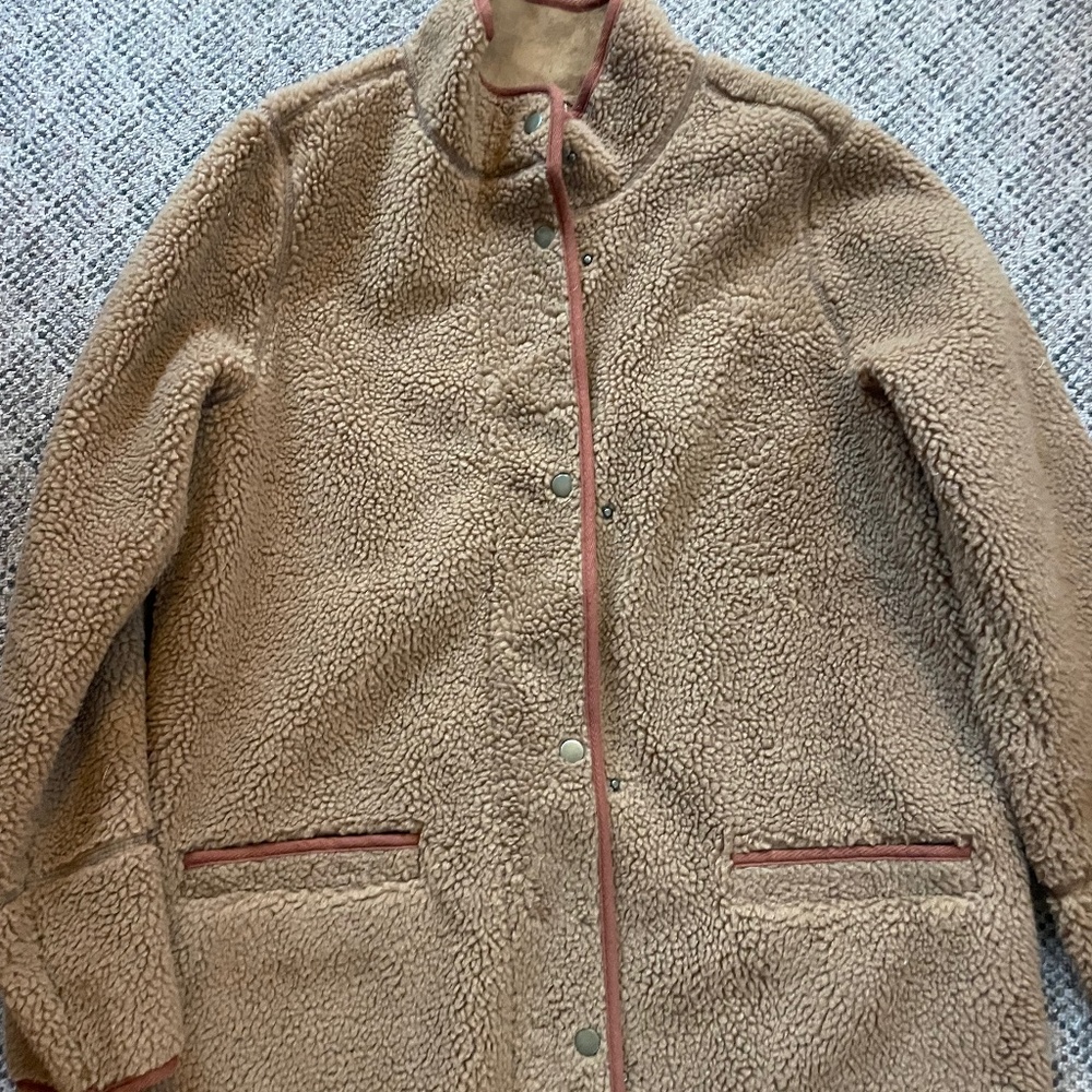 Old navy teddy long line jacket
